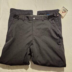 Gerry women's Large black water & wind resistant snow pants, fleece lined,NWT